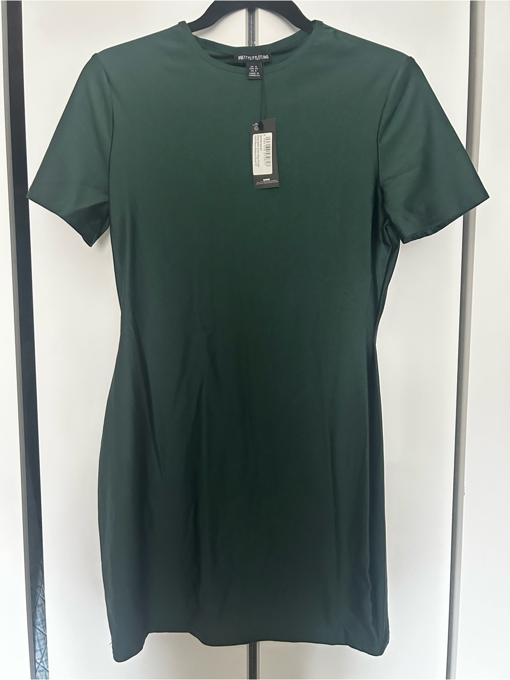 PLT Forest Green Short Sleeve Shift Dress